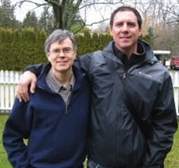 Figure 1: David MacLeod and Tim Winton in Bellingham, Washington (2013)