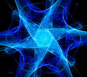 Abstract blue energy pattern